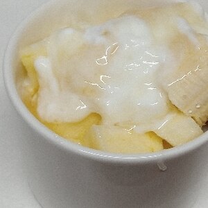 朝食☆彡りんごバナナヨーグルト